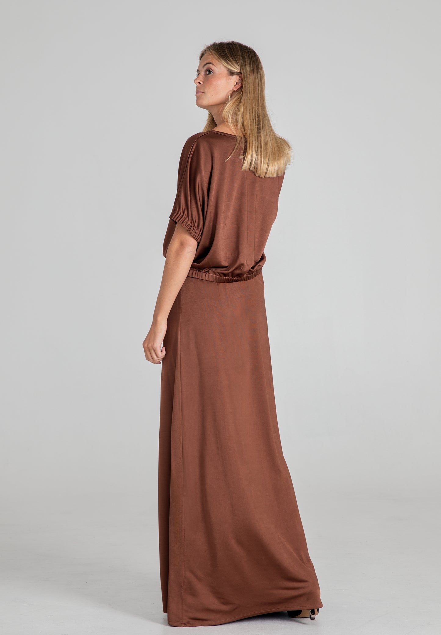 Brown Soft Long Skirt
