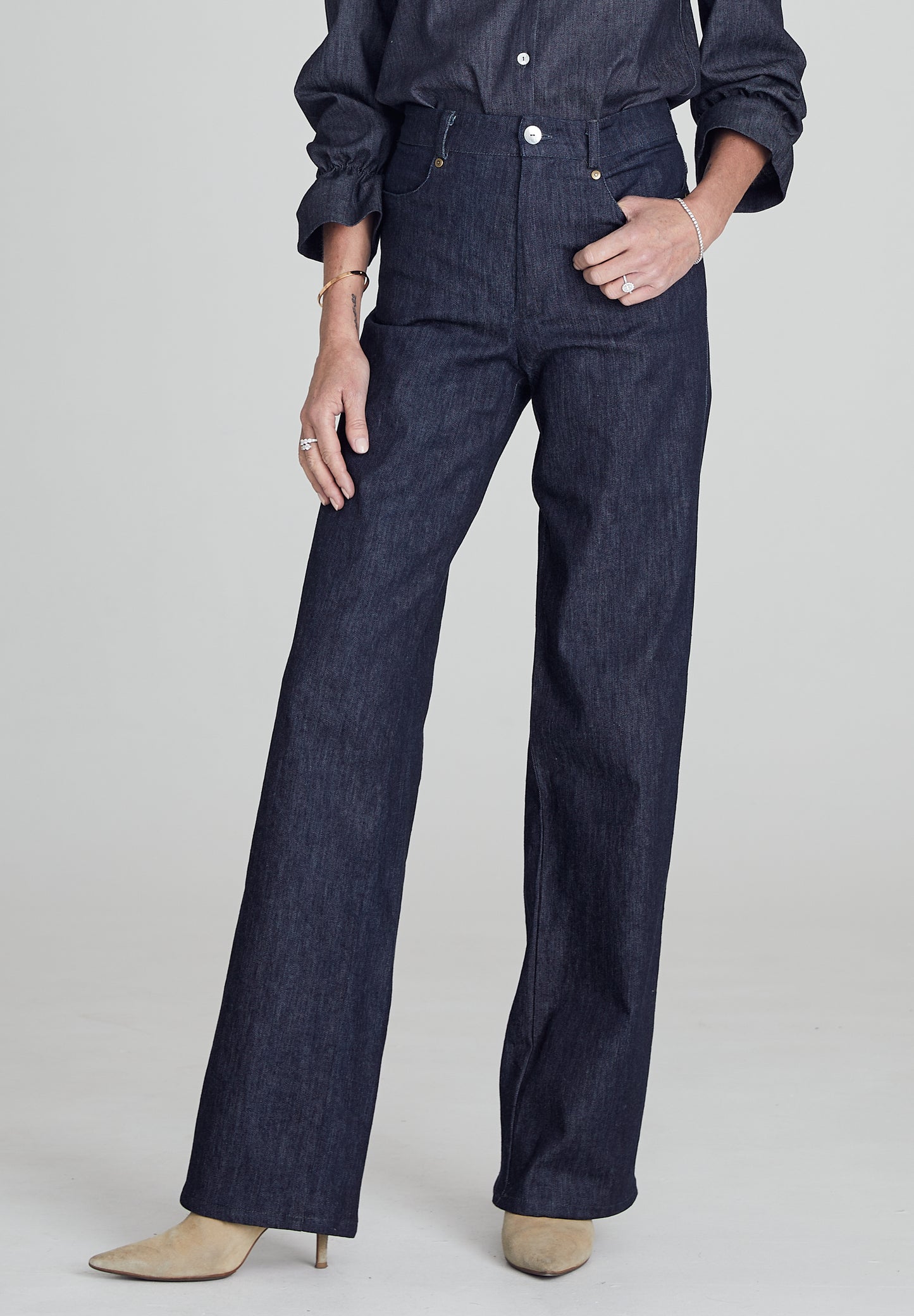 Dark Blue Denim Jeans