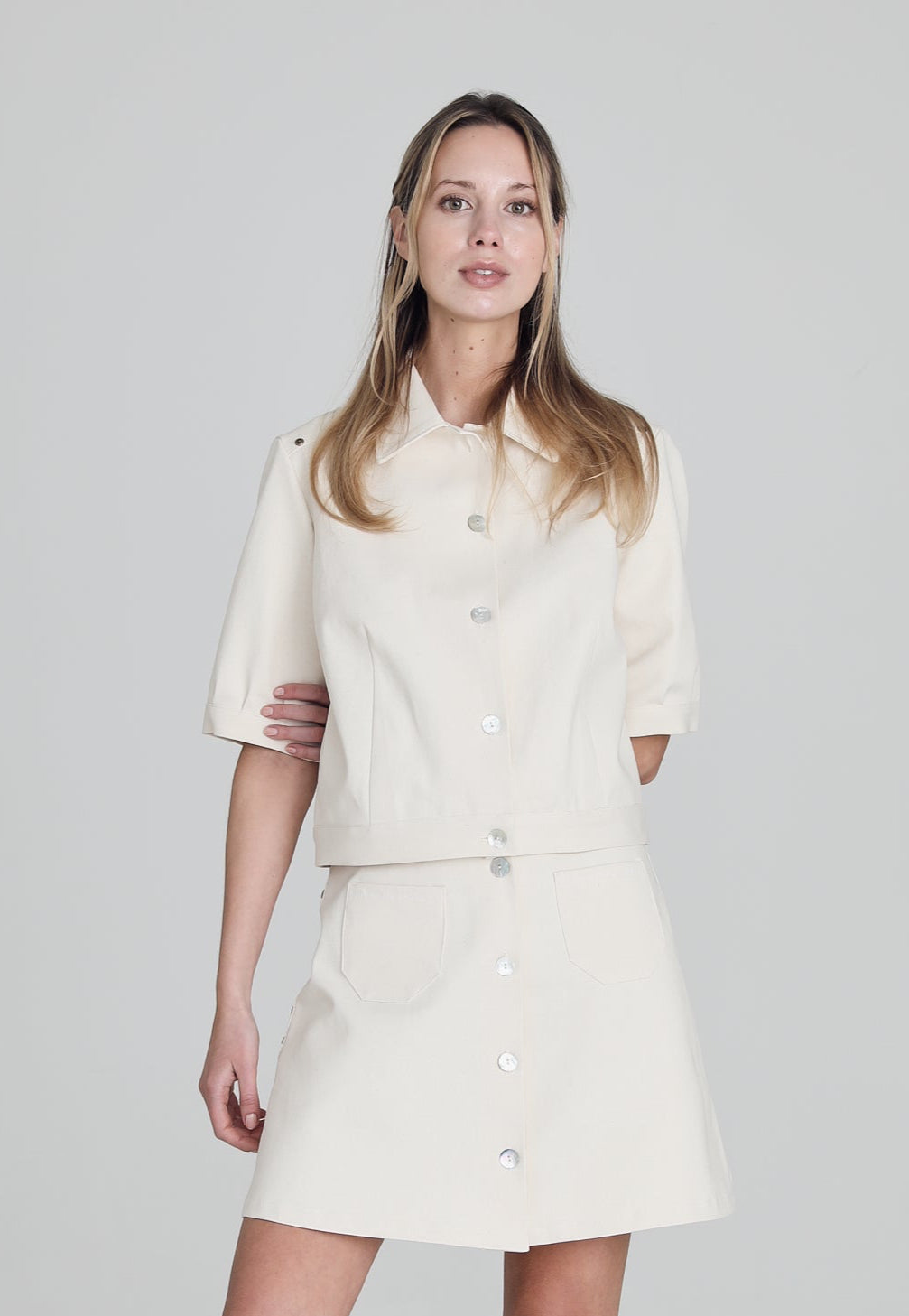 White Denim Jacket