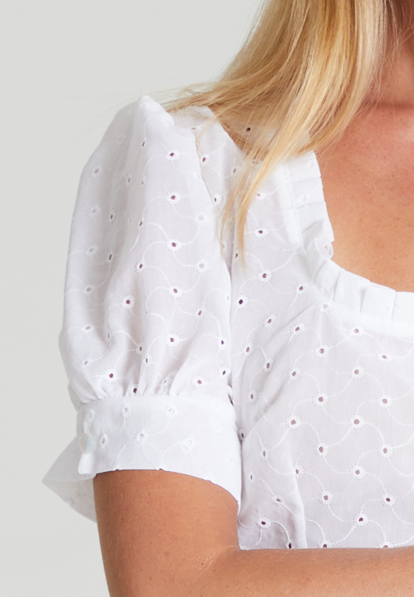 White Embroidered Blouse