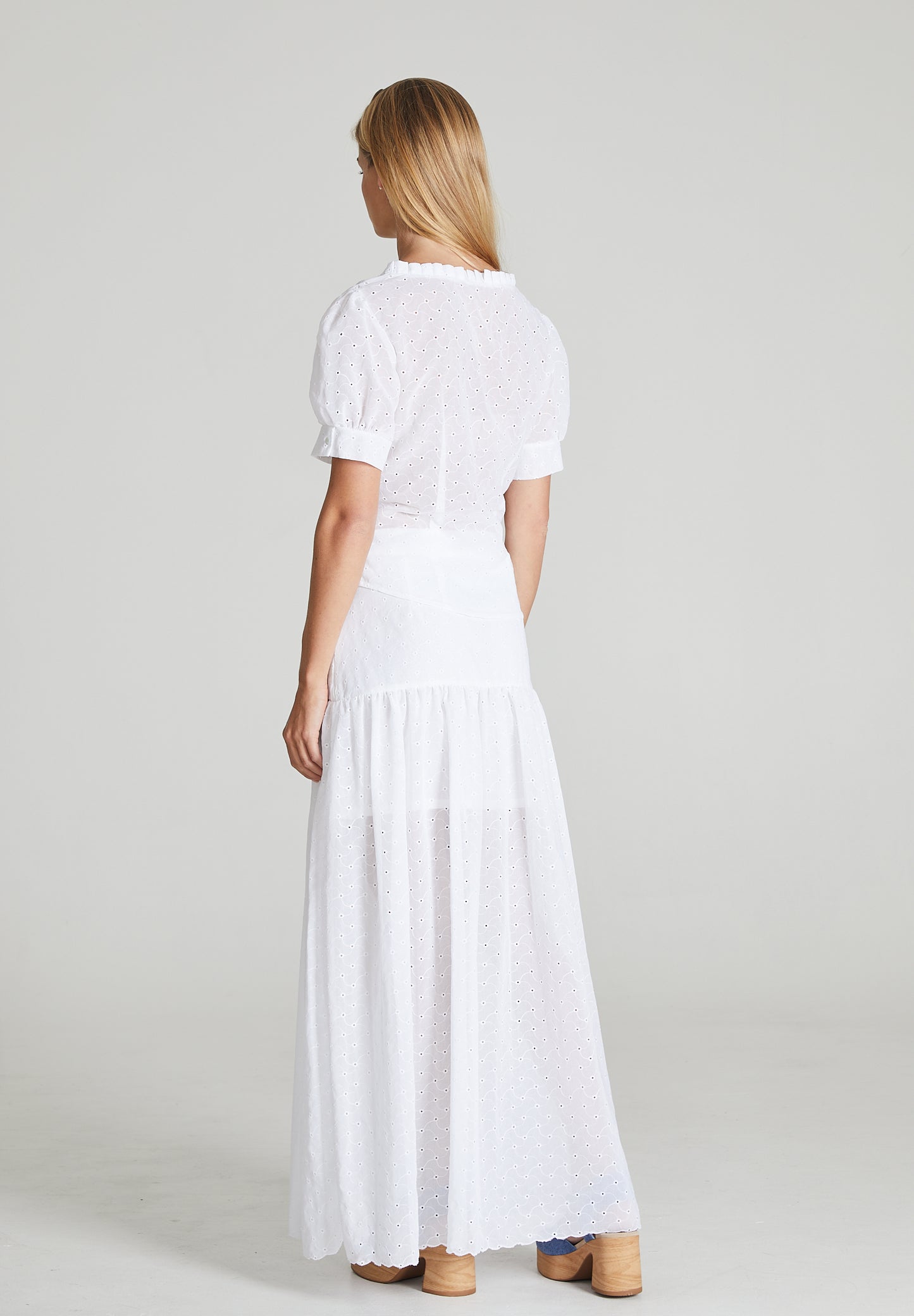 White Embroidered Skirt