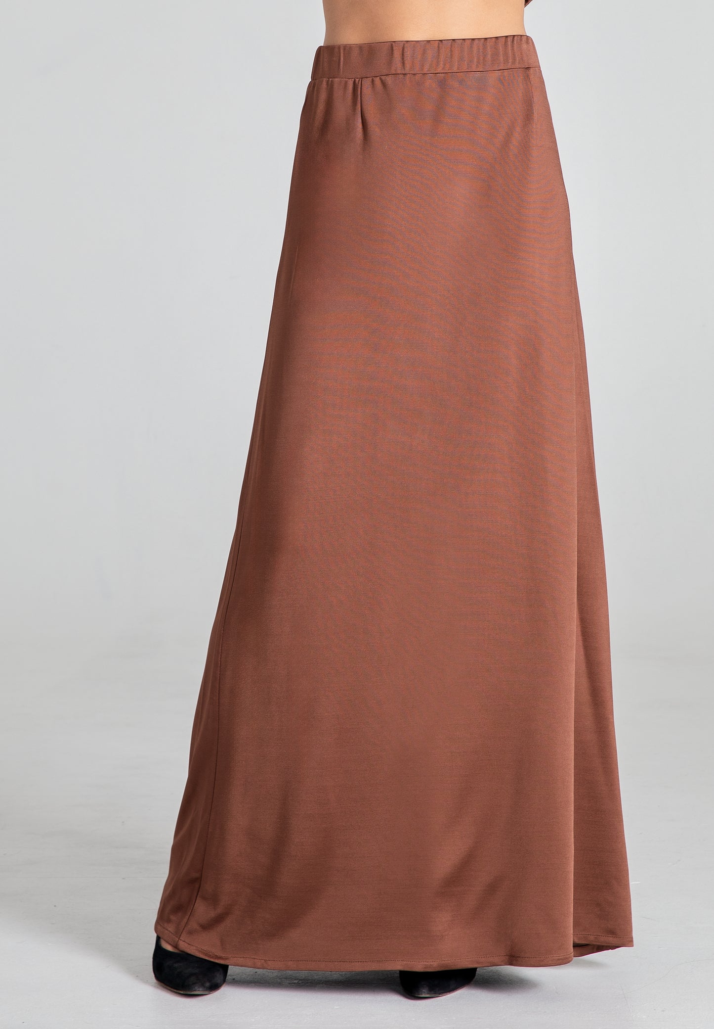 Brown Soft Long Skirt