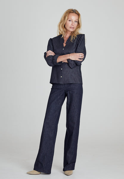 Dark Blue Denim Jeans