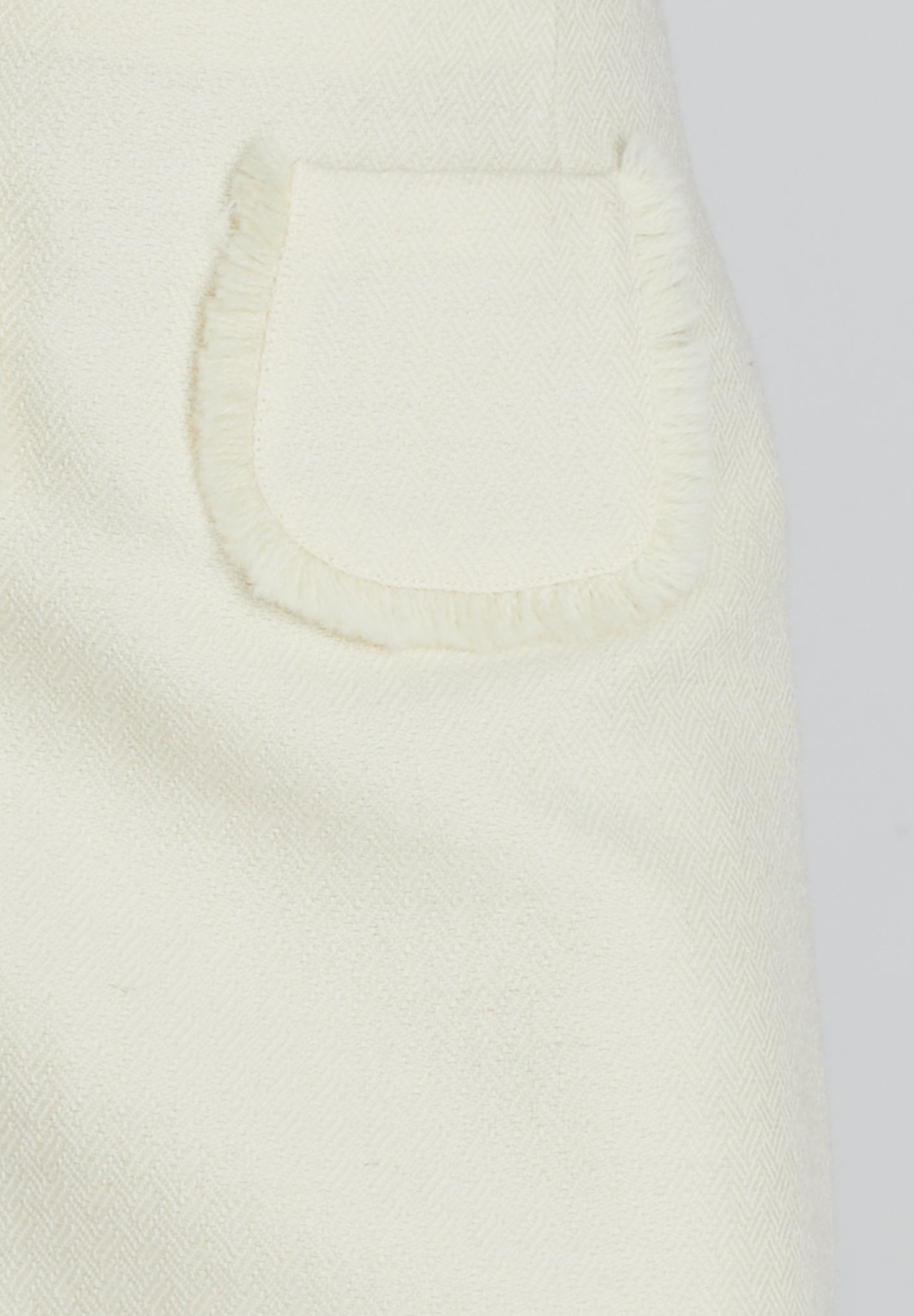 Ivory Wool Skirt