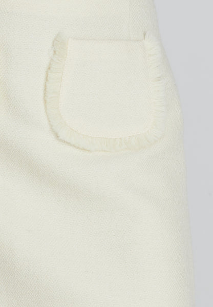 Ivory Wool Skirt