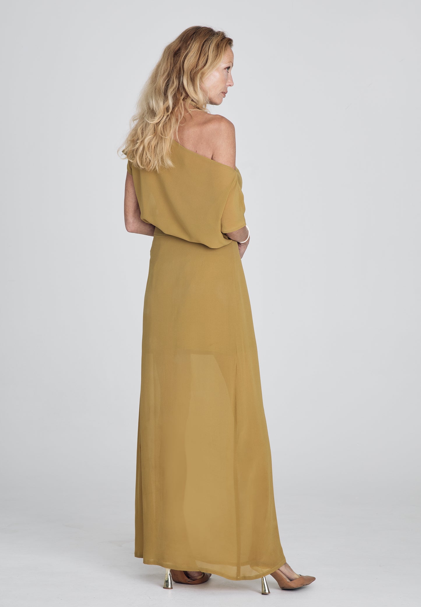Mustard Yellow Draped Top