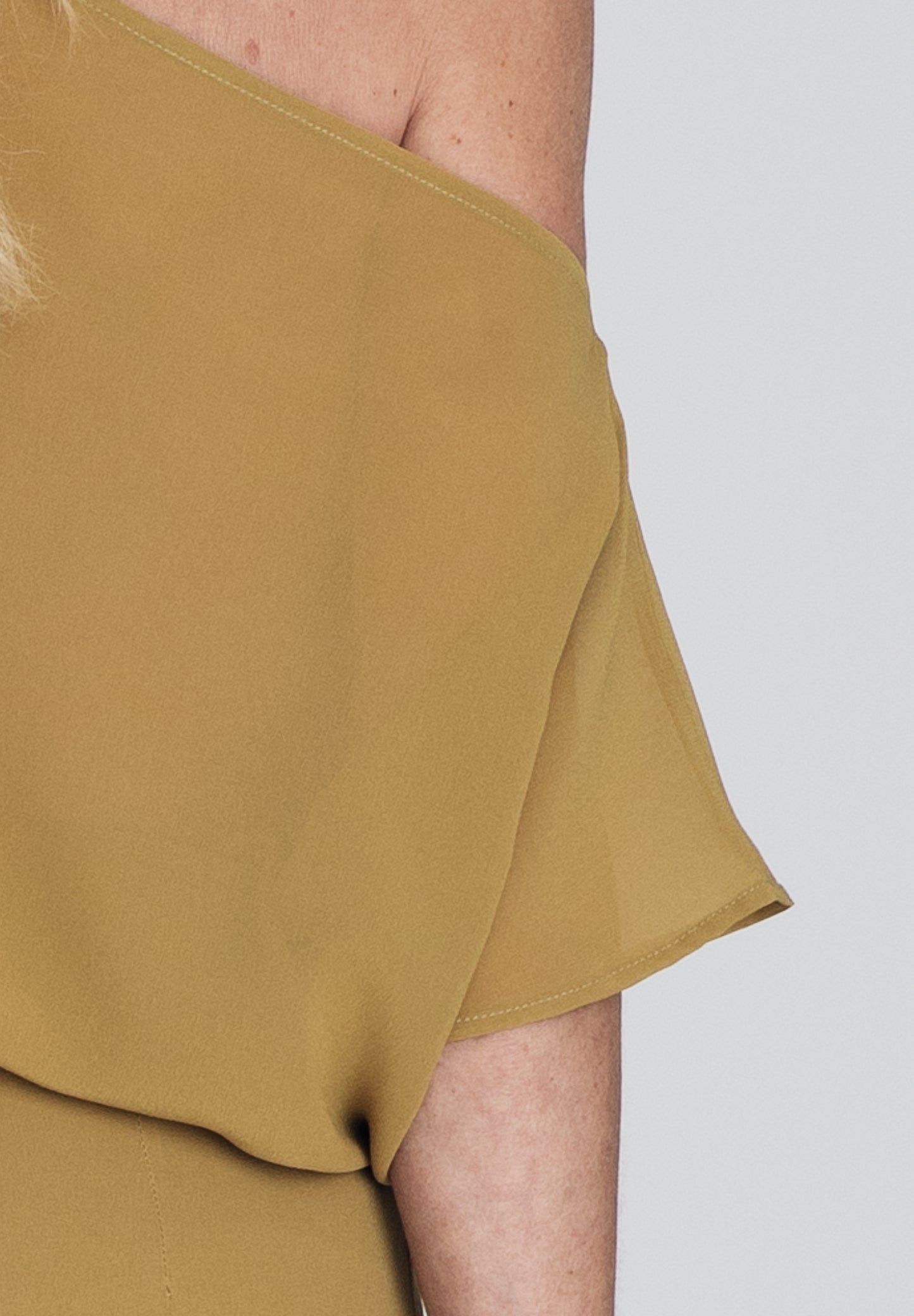 Mustard Yellow Draped Top