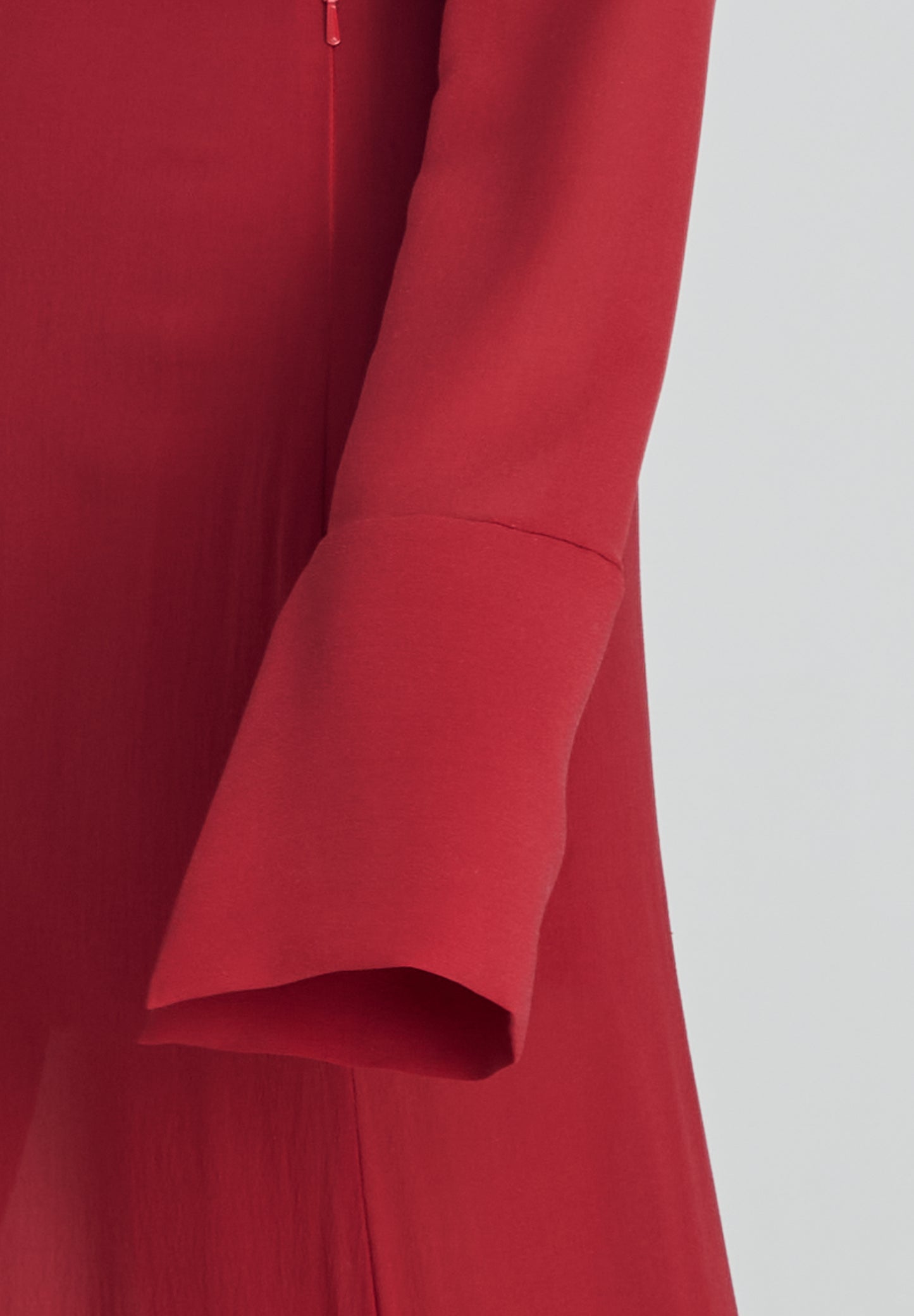 Ruby Red Silk Shirt