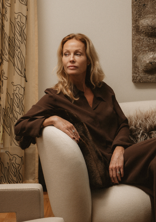 Chocolate Silk Shirt