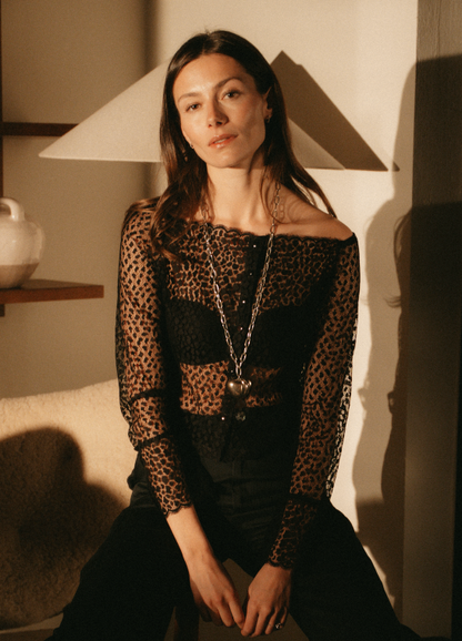 Black Lace Blouse